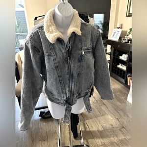 Love Tree wool jean jacket